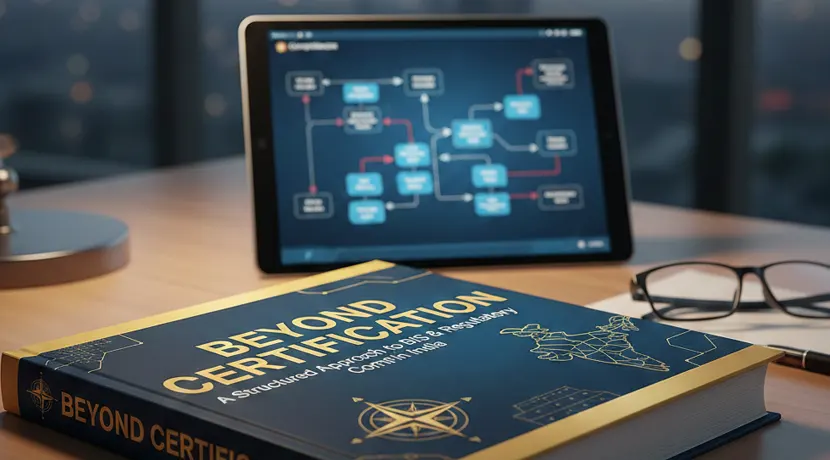 BIS regulatory compliance guide with digital workflow chart