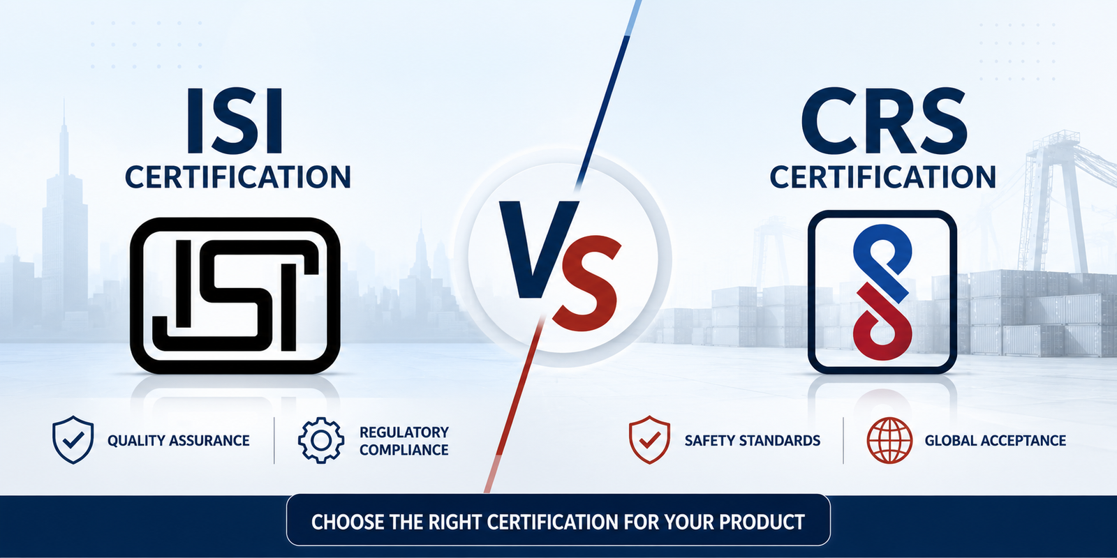 ISI vs CRS Certification Understanding the Key Differences in BIS Schemes