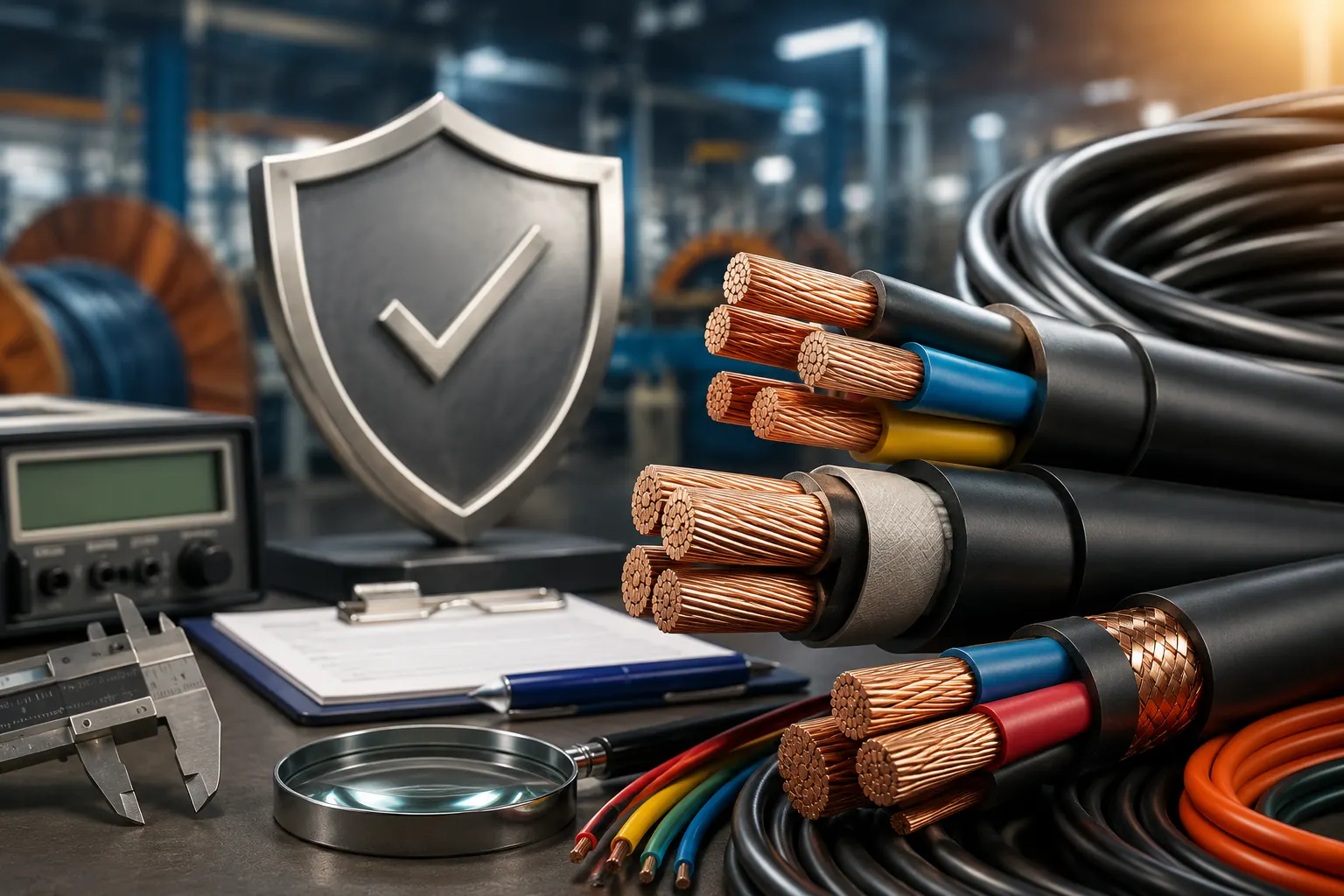 Electrical cables for BIS quality inspection