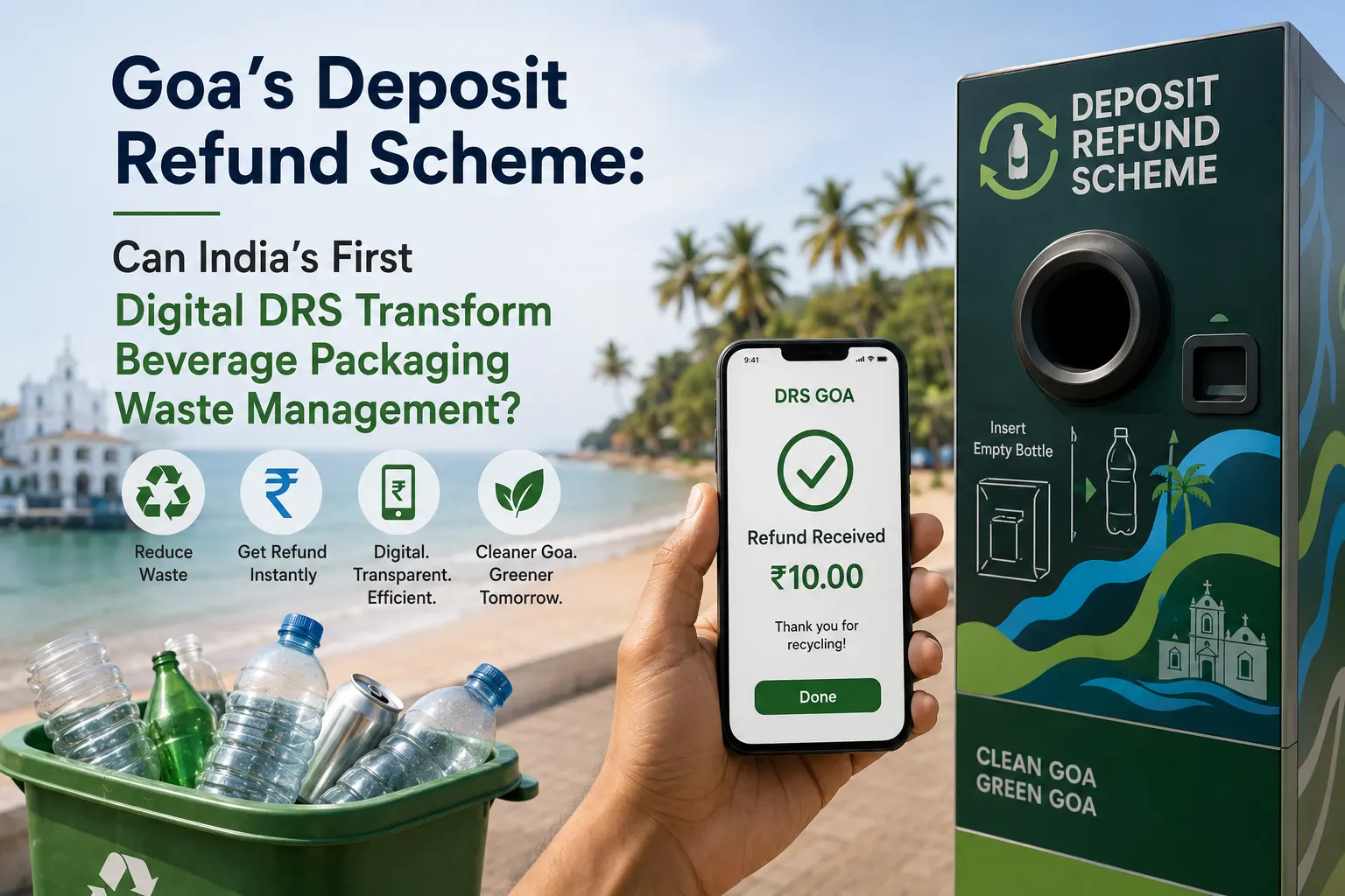 Digital Deposit Refund Scheme for beverage bottle recycling in Goa
