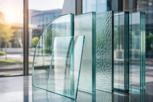 Safety glass panels in a modern setting.