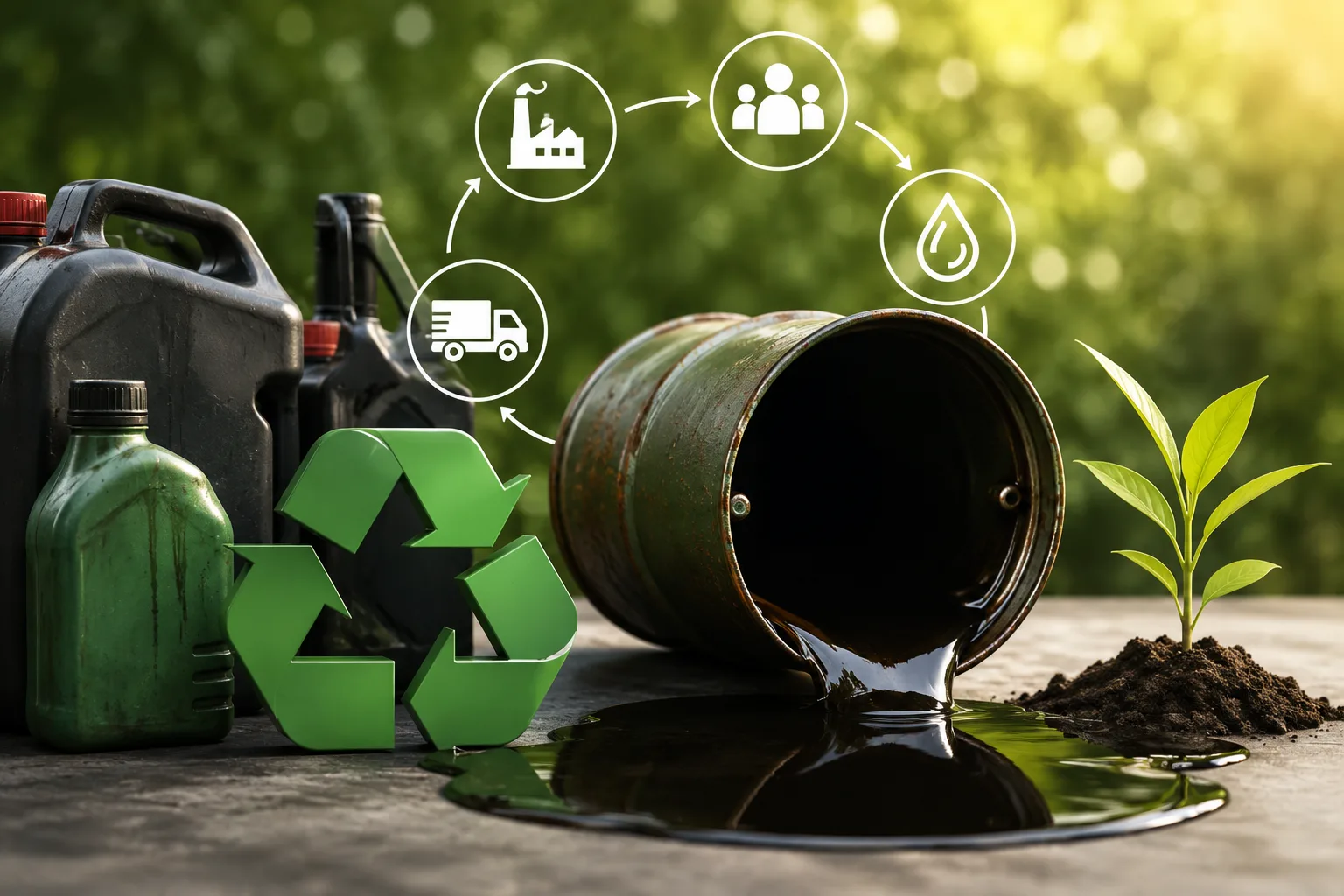 Used oil EPR compliance and recycling process in India